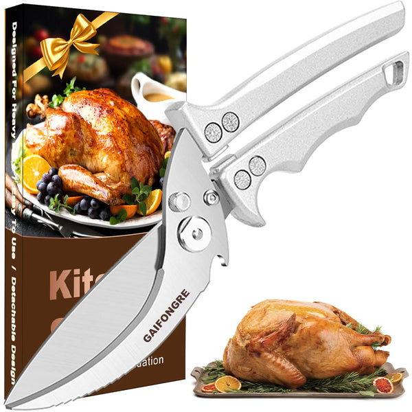 Heavy-Duty Poultry Shears – All-Purpose Kitchen Scissors, Dishwasher Safe